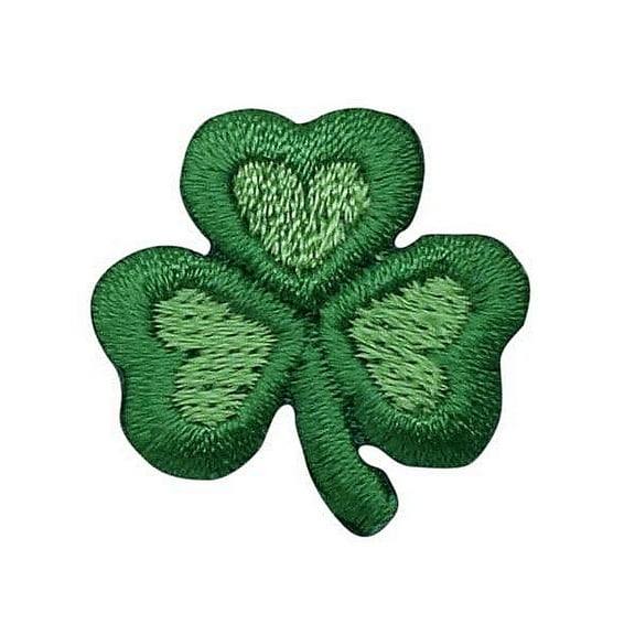 Small - Green - Irish Shamrock/Clover - Iron on Applique/Embroidered Patch