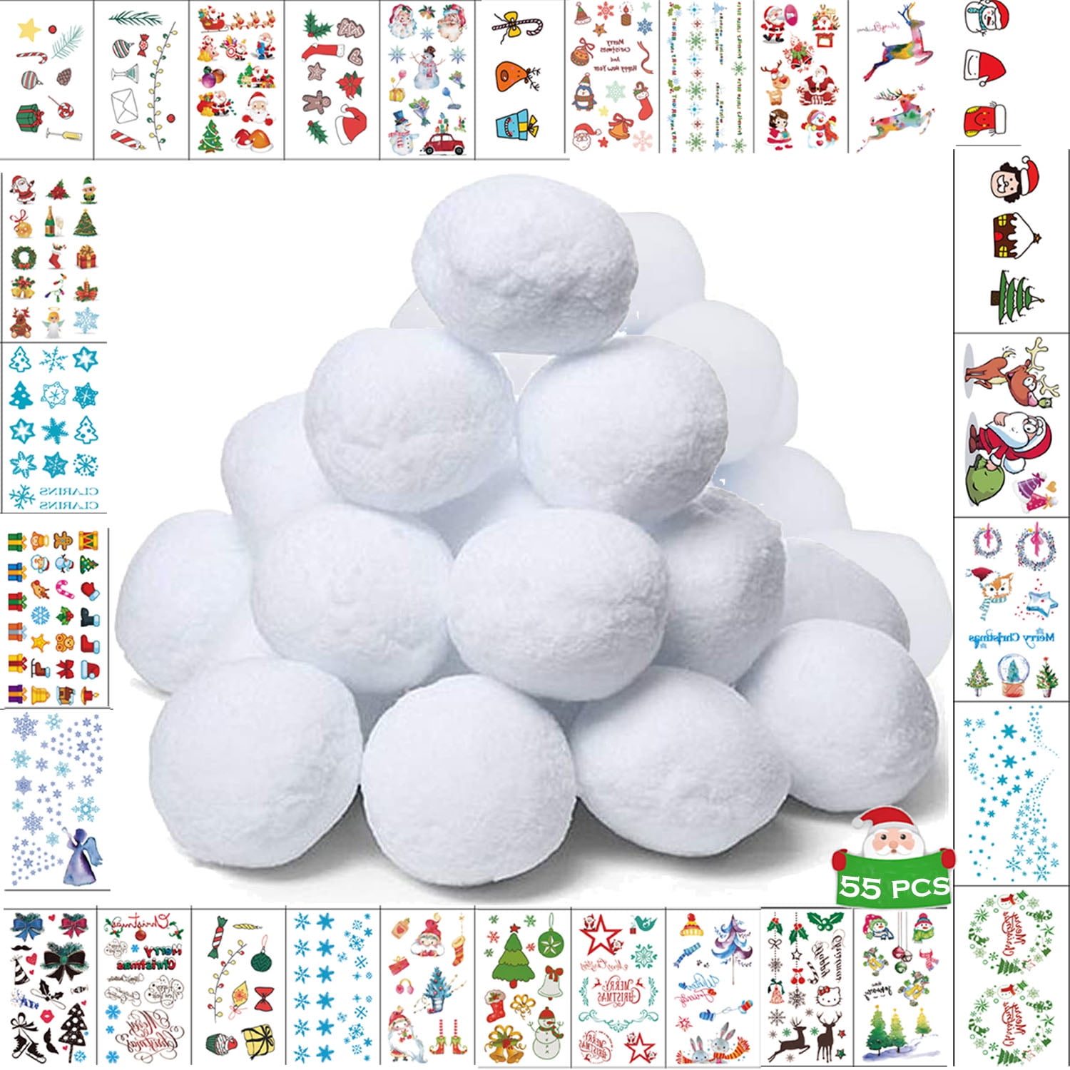 Discovery Kids 12 Pc Indoor Snowballs All Fun No Mess Snowball Fight 3+ 