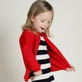 thumbnail image 6 of Dyfzdhu Kids Boys Girls Knitted Solid Color Long Sleeve Button Down Sweater Cardigan, 6 of 8