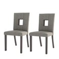 thumbnail image 4 of CorLiving Ensemble de 2 chaises pour salle à manger en sable argenté, 4 of 6