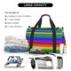 thumbnail image 5 of Easygdp Colorful Glitter Rainbow Bolsa de Gimnasio, Bolsa de Viaje Duffel, Bolsa de Fin de Semana con Compartimentos, Bolsa de Mano para Noche, 5 of 7