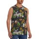 thumbnail image 2 of Fotbe Farm Animals 2 Men's Camiseta sin Mangas Estampada para Hombres, Playera Casual para Gimnasio, Entrenamiento, Playa-Large, 2 of 7