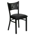 thumbnail image 7 of Flash Furniture 2 Pack HERCULES Series Black Coffee Back Metal Restaurant Chair - Black Vinyl Seat, 7 of 7