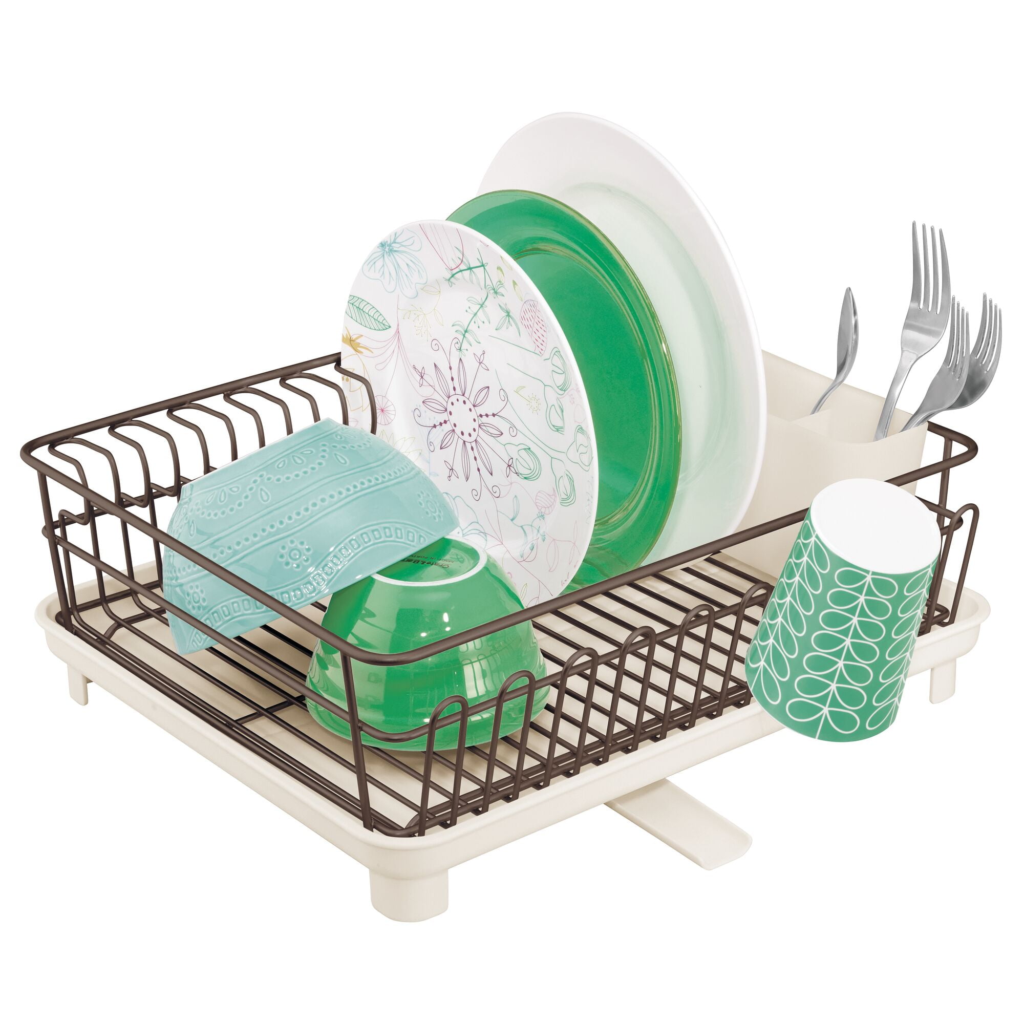 Plastic Dish Drainer With Removable Tray New 