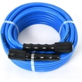 thumbnail image 4 of Blu Shield Slayer 1/4" x 35' Pressure Washer Hose 3500 PSI, Kink Resistant, Lightweight Hybrid, M22 Solid Brass Fittings, Non-Marking, Replacement for Ryobi, Sun Joe, Greenworks, Karcher, Craftsman, 4 of 9