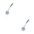 thumbnail image 1 of Inteprter Cepillo de cocina Mango largo Depurador de aceite de Bola de alambre de fibra desmontable Limpieza de café Herramientas de fregado Azul 2piezas Inteprter CBP485536, 1 of 6