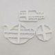 thumbnail image 1 of 3pcs/set Eat Me Cookie Cutter Alice In Wonderland Theme Diy Cookie Baking Accessories Banmo, 1 of 4