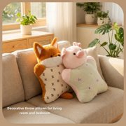 Cute Cartoon Hug Stuffed Animal Doll - Cozy Throw Pillow Gentle Lovely Sleeping Appease Animal Doll
