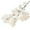 White, variant on opvise 1 Bunch Simulation Flower Realistic Non-fading Faux Silk Artificial Cross Cherry Blossom Mothers Day Decoration White