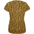 thumbnail image 2 of Halloween Bronze Scale Mail Armor Costume All Over Womens T Shirt, 2 of 2
