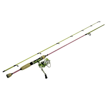 Fish Skins Rainbow Trout Combo 6', 2pc Rod, 5.2:1 Gear Ratio, Light (Best Trout Fishing Rod And Reel Combo)