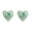 2D Heart-2PCS, variant on chaungfeng 3PC Snowflake Sea Glass Friendship Decor - 3.15" Timeless Friendship Snowflake Keepsake - Green Pendant for Christmas Tree Hanging Ornaments, Sea Glass Art for Best Friends