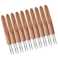 thumbnail image 2 of Wosthever 10 Uds ganchos de ganchillo mango de bambú alúmina ganchos de ganchillo juego de agujas de tejer 2,5-6mm ganchillo para tejer herramienta de Decoración del hogar 2 cabezas de 0.5 mm, 2 of 6