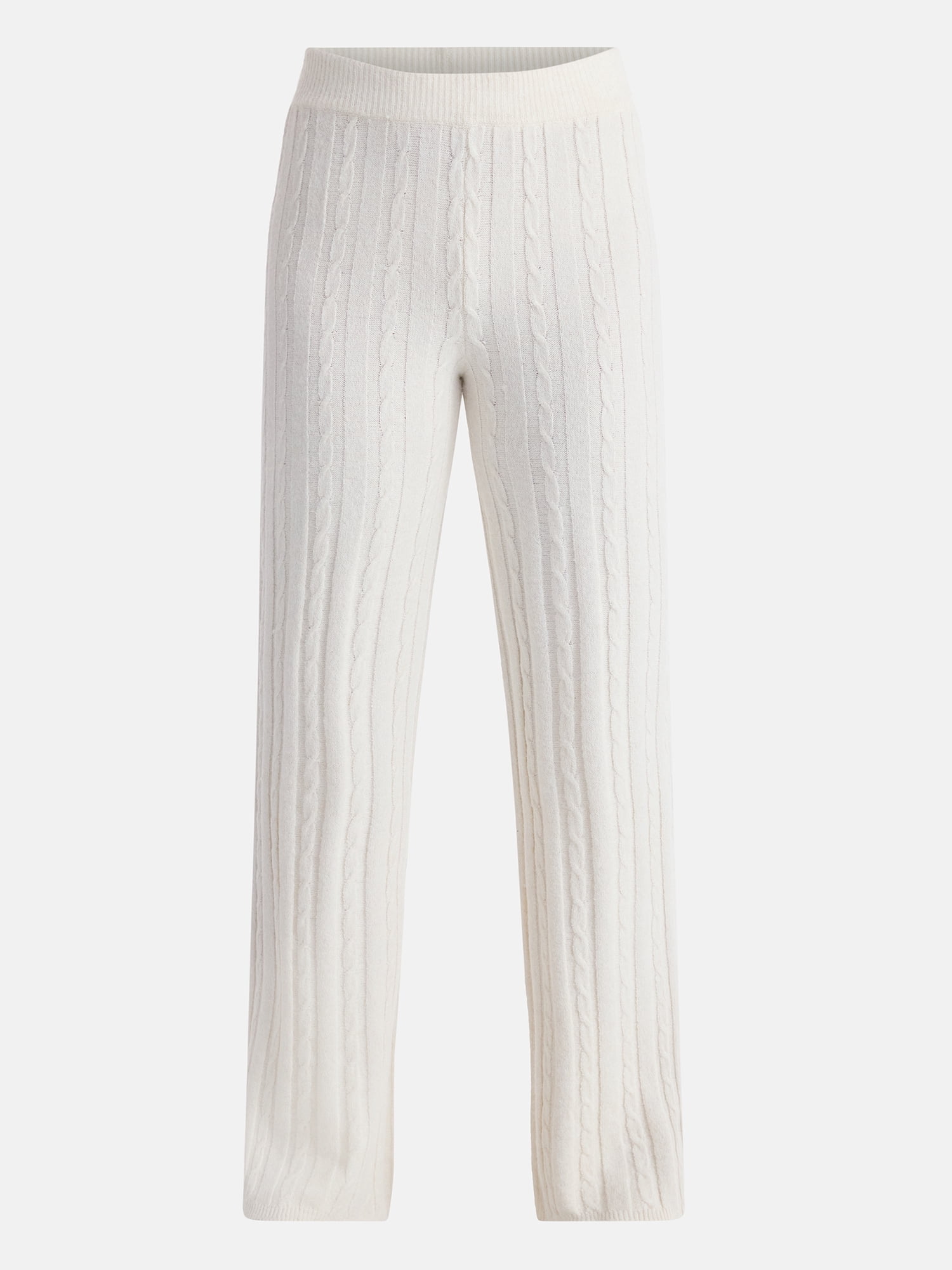 No Boundaries Cable Knit Sweater Wide Leg Pants, 30'' Inseam, Women's