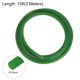 thumbnail image 2 of Poliuretano Redondas Correas 12mm Diámetro 10 Pies (3 Metros) Longitud Rugosa Superficie PU Uretano Cinturón para Conducir Transmisión, Verde, 2 of 5