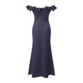 thumbnail image 4 of B91xZ Button Down Dress for Women Sleeveless Backless Ruffle Hem Cocktail Elegant Tank Dress,BU1 M, 4 of 5