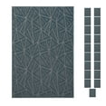 thumbnail image 1 of Furnish My Place Geometrical Pattern Indoor/Outdoor Refine Blue Rug, Abstract Area Rug, Doorway Mat, Contemporary Rug for Living Room, Entryway, Made in USA, 2' x 4' Rectangle - Set of 20, 1 of 5