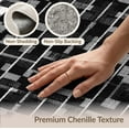 thumbnail image 6 of ODIKA 9'x12' Washable Area Rug Low Pile, Flatwoven, Table Interlocking Pvc Motif Structured Contemporary Dining Under for Great Room, Indoor Concept, Large Living, 6 of 7