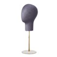 thumbnail image 4 of Expositor de sombreros, modelo de cabeza de maniquí, base de metal versátil para sombreros, joyas, Gris oscuro, 4 of 9