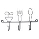 thumbnail image 1 of Yuarrent Ganchos para puerta de baño para el hogar, organizador de ropa, soporte decorativo para pared, estante de hierro para almacenamiento, Decoración del hogar, 1 of 6