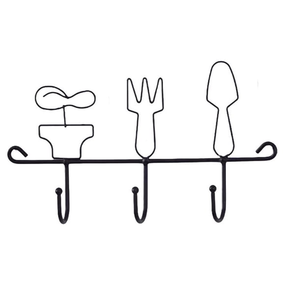 Yuarrent Ganchos para puerta de baño para el hogar, organizador de ropa, soporte decorativo para pared, estante de hierro para almacenamiento, Decoración del hogar