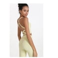 thumbnail image 3 of Top-kevin Airy Square Neck Backless Crisscross Cropped Cool Touch Yoga Tank Top #   summer #   summervibes #   NovaTopFinds #   TikTokShopBacktoSchool Breathable Elastic Yoga Sports Bra, 3 of 7