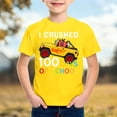 thumbnail image 2 of JAJAHO 100 Days Of School Shirts Kids Boys Girls Short Sleeve 100Th Day Of School Kindergarten Celebration Letter Printed T Shirt 3-13 Years Cute Tops, 2 of 4