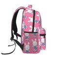 thumbnail image 3 of Xecao Rabbit Holding Flowers Backpack, a stylish and functional choice for both men and women, is the perfect basic bookbag for college, work, or travel, 3 of 5