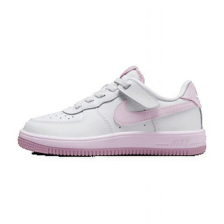 Little Kid's Nike Force 1 Low EasyOn White/Pink Foam (FN0237 100) - 9