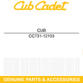 thumbnail image 5 of CUB CADET 731-12103 Top Battery Housing CC600 CC 600, 5 of 8