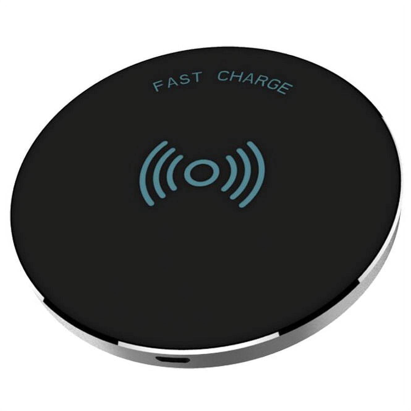 RNDs Fast Charge Wireless Charging Pad for Apple iPhone (8, 8 Plus, X, 10), Samsung Galaxy (S8, S8 Plus, S7, S6), Note 8, LG (G6, V30) and other QI Enabled Devices (Dual Charger Included) (black)