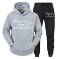 thumbnail image 5 of Conjuntos de otoño para hombre "Ingeniero eléctrico que es una pregunta" Sudadera con capucha divertida + Pantalones Trajes de 2 piezas Ropa deportiva de manga larga Pantalones de jogging, 5 of 5