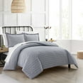 thumbnail image 5 of Blaine 2 or 3 Piece Duvet Cover Set Contemporary Two Tone Striped, 5 of 8