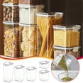 thumbnail image 5 of Aodebiao Airtight Plastic jar with lid , Plastic Storage Containers with Lids, Glass Canister, Mason Jars,Buckle Fastening Jar for Kitchen Canning, Oat, Coffee, Pasta, Snack, Nut, Candy, 5 of 5