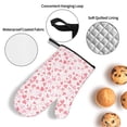 thumbnail image 3 of Pofeuu Cute Hand Drawn Hearts Print Oven Mitts and Pot Holders 4 pcs Set,High Heat Resistant 500 Degree Extra Thicken Long Kitchen Cotton Oven Glove for Cooking, 3 of 6