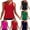 Red, variant on HAOTAGS Women Swim Tops,High-Neck Wirefree Rash Guard Quick-Dry Swimwear Red L