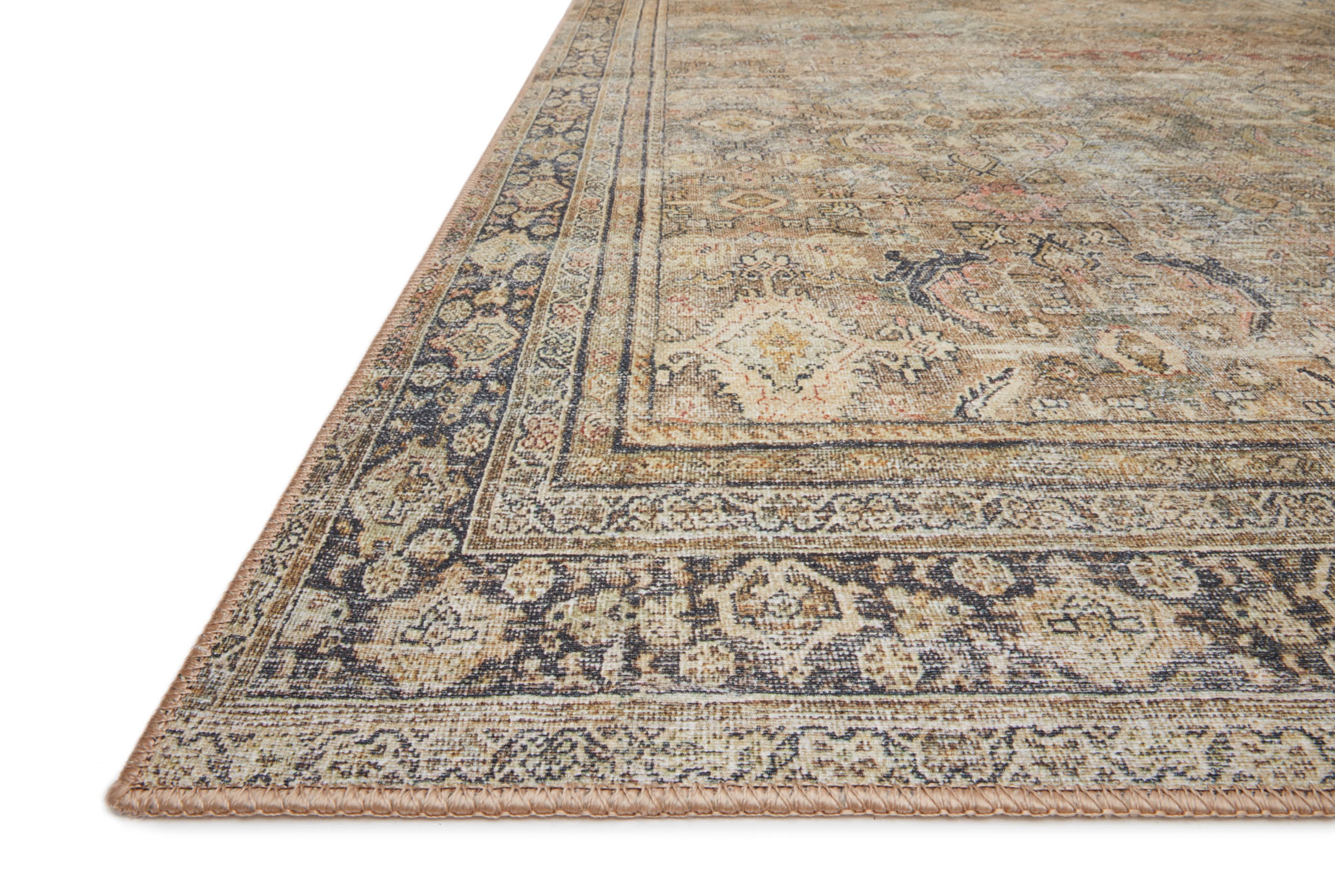 Echo Loom Anabella Olive / Charcoal 2'-0" x 5'-0" Accent Rug