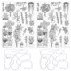 thumbnail image 1 of Juego de 2 sellos artesanales transparentes con patrón de jarrón para decoración de tarjeta para álbum de fotos DIY, 1 of 8