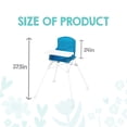 thumbnail image 3 of Regalo Portable Aqua High Chair with Attachable Tray and 3 Point Harness for Ages 6 to 36 Months, 3 of 9