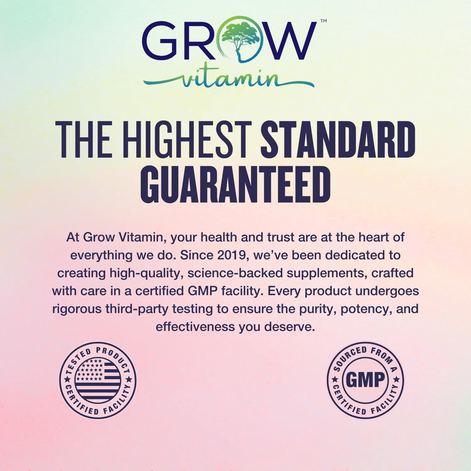 Grow Vitamin Collagen Supplements for Skin Elasticity, Hydration & Cartilage - 90 Capsules