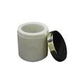 thumbnail image 3 of Banswara Jar Marble with Brass Lid-Color:White,Style:Modern Chic, 3 of 3