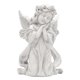 thumbnail image 2 of Estatuilla de ángel adorable blanca Colco estatua artesanal decoración para interiores y exteriores estatua de ángel, 2 of 8