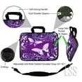 thumbnail image 3 of LSS 13.3 inch Laptop Sleeve Bag Notebook with Extra Side Pocket, Soft Carrying Handle & Removable Shoulder Strap for 12" 12.1" 13" 13.3" - Purple Butterfly, 3 of 3