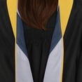 thumbnail image 2 of Endea Graduation Masters Hood For Science, Mathematics, Political Science - Gold/Silver/Navy Blue, 2 of 6