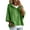 36#Green, variant on Womens Solid Hooded Knit Pullover Sweater, Drawstring 3/4 Batwing Sleeve Oversized Loose Ribbed Knitted Drop Shoulder Soft Comfy Winter Trendy Outfit