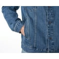 thumbnail image 7 of Alpine Swiss Derek Mens Classic Denim Jacket Casual Button Up Jean Trucker Coat, 7 of 7