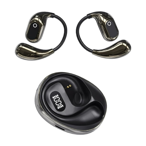 Matsuzay Auriculares inalámbricos de traducción Comodidad ergonómica para auriculares de traductor inteligentes de larga duración Electrónica negro