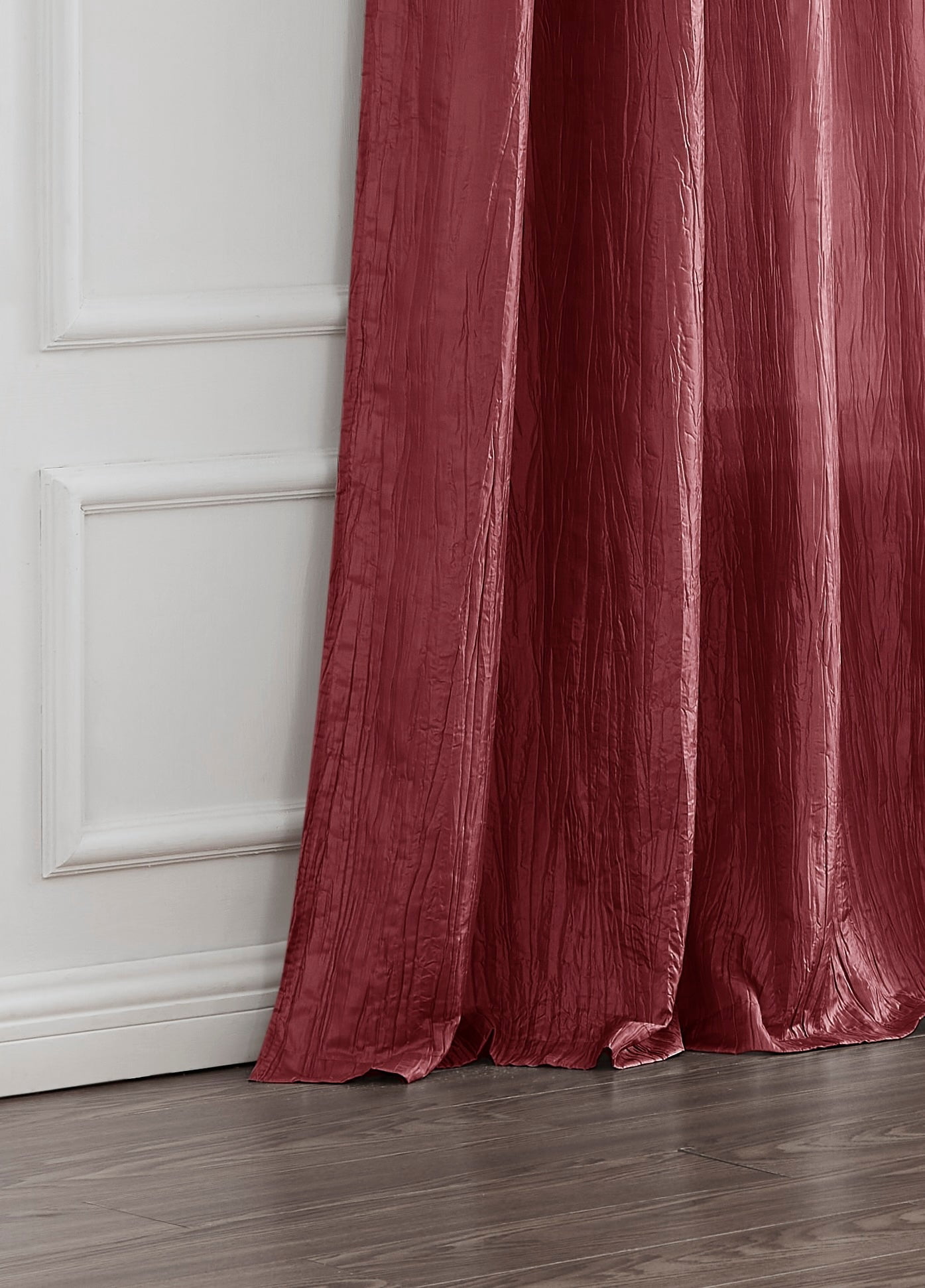 Dainty Home 2-Pack Light Filtering Grommet Curtain Panels, Crushed Taffeta, 54"x84"