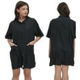 thumbnail image 1 of TOPTIE Salon Smock Professional Stylist Jacket Waterproof Haircut Cape Barber Apron-Black-L, 1 of 7