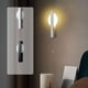 thumbnail image 1 of Xihbxyly Aplique Led Moderno de Pared, Elegante Diseño En Blanco o Negro, Ahorro de Energía y Protección Ocular, Luz Cálida, Elegante Iluminación para Dormitorio, Sala de Estar, Baño y Pasillo, Tamañ, 1 of 6